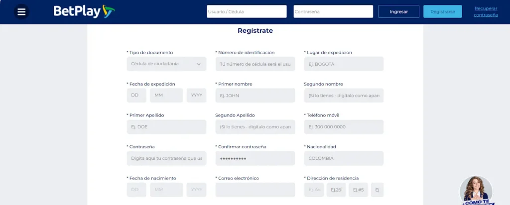 Casino Betplay login